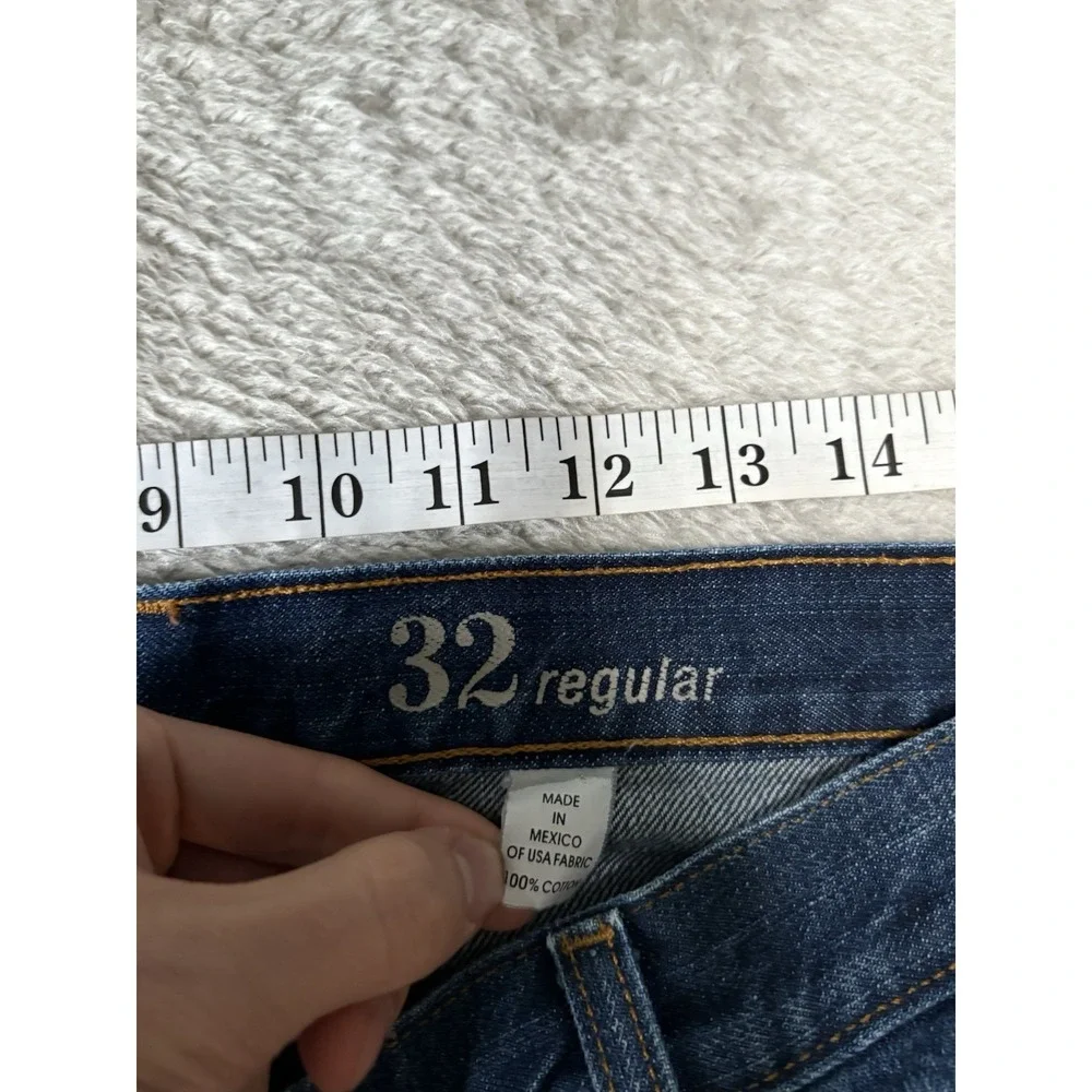 J Crew Vintage Straight Mens Blue Denim Jeans Size 36x31‎ Pants Read